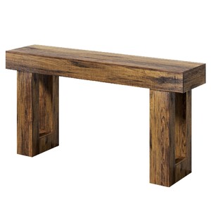 Solid wood entryway <b>table</b>, home hallway <b>table</b>, solid wood decorative shelf, simple and retro style, wall-mounted entryway <b>table</b> - Product Image 5