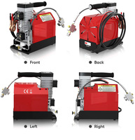 GX-E-CS2 Portable 310bar 4640psi Dc 12 v Compresseur d'air à piston sans huile Pcp avec éponge Filtration Compresseur d'air haute pression