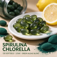 Gélules de Spiruline et Chlorelle 240 unités OEM ODM Marque Privée Vente en Gros Haute Qualité Complément Alimentaire Quotidien pour Hommes
