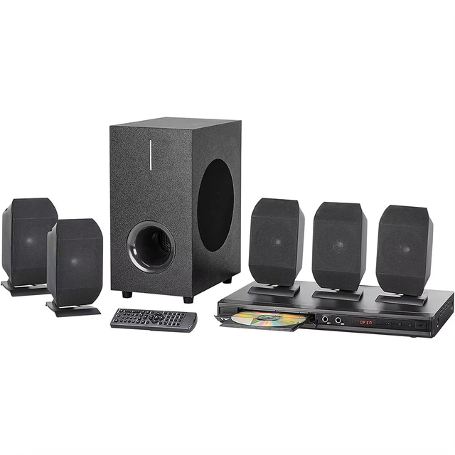 ND-864 Home Theater System 5.1 Channel High-Powered for DVD & Karaoke Speaker System