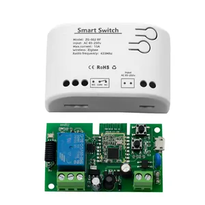 Smart Relay Module Switch RF Remote Control 1CH Zigbee Tuya APP Controller DC5V AC85-250V 220V 433Mhz Switch Works with Alexa