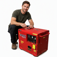 Hocheffizienter 3-10kW 4-Takt Geräuscharmer Luftgekühlter Dieselgenerator Ferngesteuert & Automatisch Startend Tragbar Einphasig 220V 380V