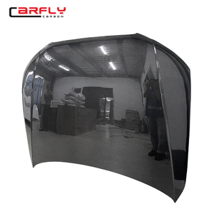 Para Audi A4 S4 B8 Panel de capó original Estilo OEM con capo de fibra de carbono - Product Image 3