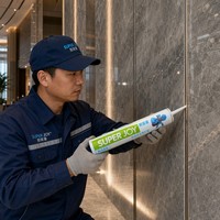 Colle de construction haute viscosité non corrosive pour fixation de carrelage, pierre et métal, pour charges lourdes, vente en gros
