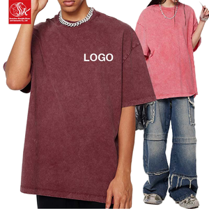 Camiseta Blanca de Gran Gramaje con Lavado Vintage, Personalizable, Oversize, para Hombre, Tallas Grandes, Casual - Product Image 1