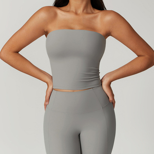 <span class=keywords><strong>Ropa</strong></span> deportiva con logotipo personalizado para <span class=keywords><strong>mujer</strong></span>, traje para gimnasio, entrenamiento físico, <span class=keywords><strong>ropa</strong></span> deportiva de alta elasticidad, conjunto de <span class=keywords><strong>ropa</strong></span> deportiva para Yoga - Product Image 2