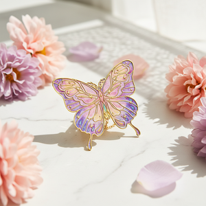 Custom Exquisite Oil Painting Colorful Butterfly Metal Bookmark With Tassel Retro for Book Lovers Writers Readers Souvenirs