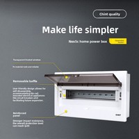 Boîtier de distribution électrique Chint pour usage domestique, armoire de distribution à interrupteur automatique, boîte de courant fort, disjoncteur avec protection contre les fuites