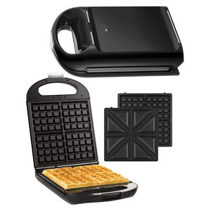 <span class=keywords><strong>Gaufrier</strong></span> maison <span class=keywords><strong>3</strong></span> <span class=keywords><strong>en</strong></span> <span class=keywords><strong>1</strong></span>, 4 tranches, <span class=keywords><strong>gaufrier</strong></span> <span class=keywords><strong>en</strong></span> fer, <span class=keywords><strong>gaufrier</strong></span>, <span class=keywords><strong>gaufrier</strong></span> avec assiettes à sandwich, petit déjeuner, offre spéciale - Product Image 2