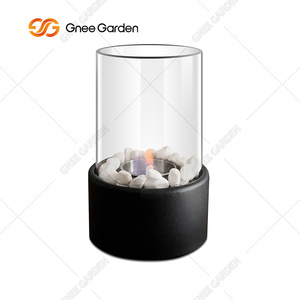 Portable Smokeless Corten Steel <b>Fire</b> <b>Pit</b> Garden <b>Table</b> Top Bowl Modern Bio Firewood Tornado Flame Fireplace Natural Rust Powder - Product Image 5