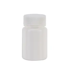 Maysure Trắng kẹo cao su chai Pill Tablet chai rỗng PE 30ml 70ml 100ml nhựa y học đóng gói chai với vít cap