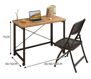 Tavolo da Pranzo Pieghevole Wayon con Ruote, Tavolo da Cucina <span class=keywords><strong>Salvaspazio</strong></span> con Ala Ribaltabile e Scrivania Mobile per Piccoli Appartamenti - Product Image 1