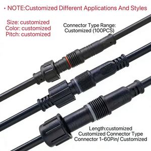 Rakitan Konektor Kabel Tahan Air Khusus untuk Penerangan LED Luar Ruangan, Peralatan Kelautan, Sistem Distribusi Daya Industri - Product Image 2