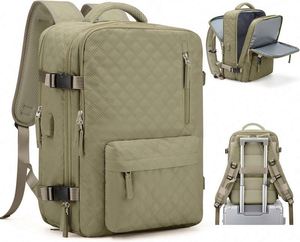 Free Sample <b>Travel</b> <b>Backpack</b>,Carry On <b>Backpack</b> for <b>Women</b>,Airline Flight Approved Waterproof 14 Inch Laptop <b>Backpack</b> with Shoe - Product Image 1