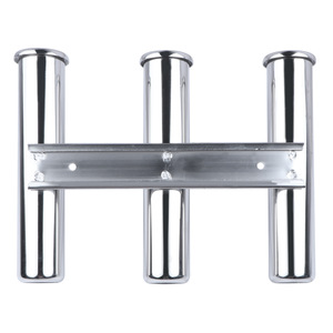 Support de canne à pêche en acier inoxydable à 3 tubes pour cannes à pêche embarquées - Product Image 3