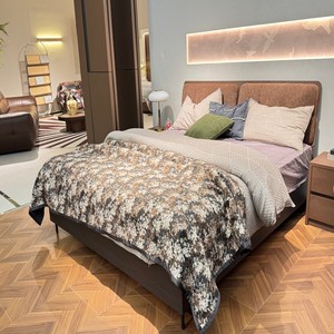 Ensemble de couvre-lit en chenille lavable, taille king, cadre en bois massif pour hôtel, appartement, garantie 10 ans - Product Image 5