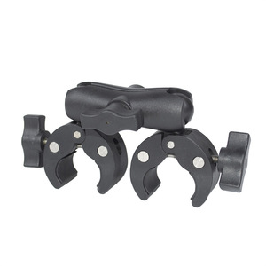 SHOOT Soporte de doble abrazadera súper resistente para manillar de motocicleta/bicicleta, para trípode, barra transversal, clip para paraguas, soporte de luz para estudio fotográfico - Product Image 3