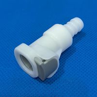 Raccord rapide en plastique à grand orifice mâle-femelle avec valve 1/4" 5/16" 3/8" Connecteur rapide DGOzone