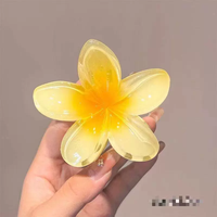 Épingles à Cheveux Multicolores en Plastique Décorées de Fleurs, Tendance et Très Vendues, pour Filles, Accessoire de Fête, Outil de Maquillage, Vente en Gros