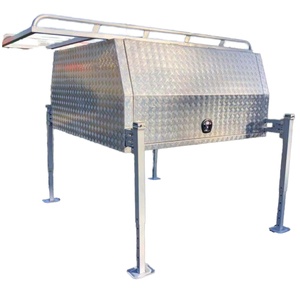 Customized High Hood Truck Tool <b>Box</b> Aluminum Alloy UTE Canopy with Waterproof <b>Storage</b> Iron <b>Material</b> for Truck Use - Product Image 1