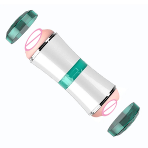 Masturbador masculino <span class=keywords><strong>de</strong></span> doble canal realista para boca y Vagina, masturbador Oral Stroker, copa <span class=keywords><strong>de</strong></span> masturbación <span class=keywords><strong>de</strong></span> bolsillo Real para hombres, juguete sexual para adultos - Product Image 3