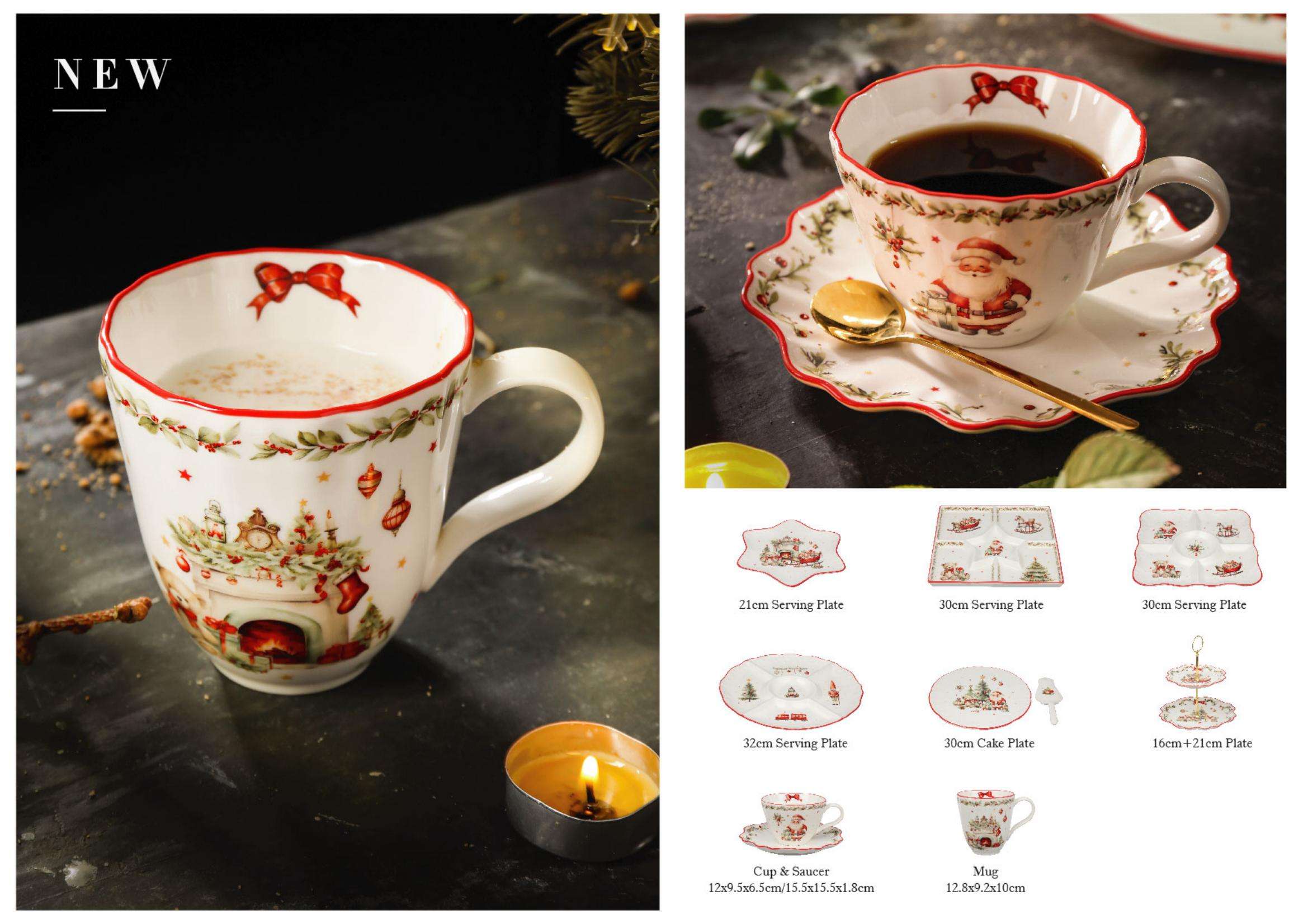 Soporte para tartas de 16+21 cm.