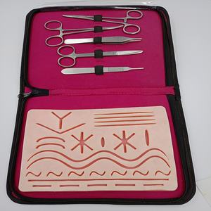 Kit de sutura rosa para práctica médica, almohadilla de sutura extragrande, Kit de estudiante quirúrgico, almohadilla de silicona de sutura, Etiqueta Privada - Product Image 2