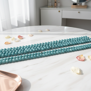 2019 lotto all'ingrosso nuovo naturale 4mm 6mm 8mm 10mm 12mm rotondo gemma perle sciolte tinte in pietra <span class=keywords><strong>acquamarina</strong></span> blu - Product Image 3