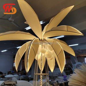 Arco de Boda Metálico con Forma de Palmera y Luces LED para Fiestas, Soporte de Fondo para Boda - Product Image 1