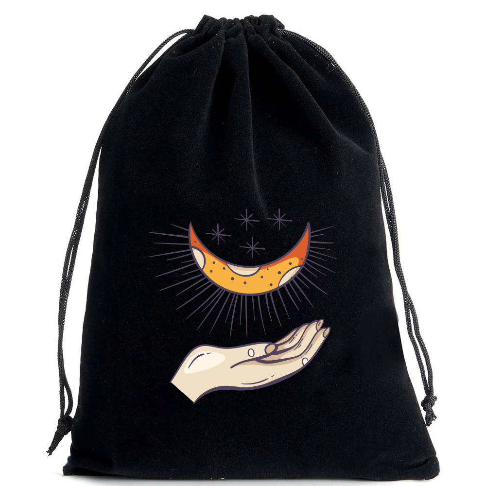 Bolsa negra para cartas de tarot - 02