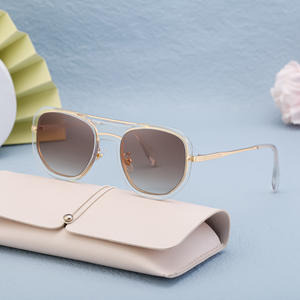 Gafas de Sol ZT-M432 para Hombre, Montura Cuadrada, Lentes de PC con Protección UV400, Montura Negra, Lentes Grises Degradados, Gafas de Protección Solar para Conducir - Product Image 5