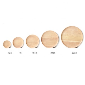 Assiette <span class=keywords><strong>en</strong></span> <span class=keywords><strong>bois</strong></span> jetable, rond naturel de Restaurant japonais, assiette pain de fruits pour la nourriture, vente <span class=keywords><strong>en</strong></span> gros 50 pièces - Product Image 4