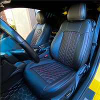 Housses de siège de voiture en cuir synthétique de qualité supérieure personnalisées pour Ford Mustang Cabriolet 2015 2016 2017 2018 2019 2020 2021 2022 2023 2024