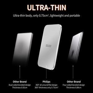 <span class=keywords><strong>Cargador</strong></span> Portátil Magnético Inalámbrico de Aleación de Aluminio OEM ODM de 5000 mAh, Puerto de Carga USB-C de 15 W, Color Personalizado - Product Image 2