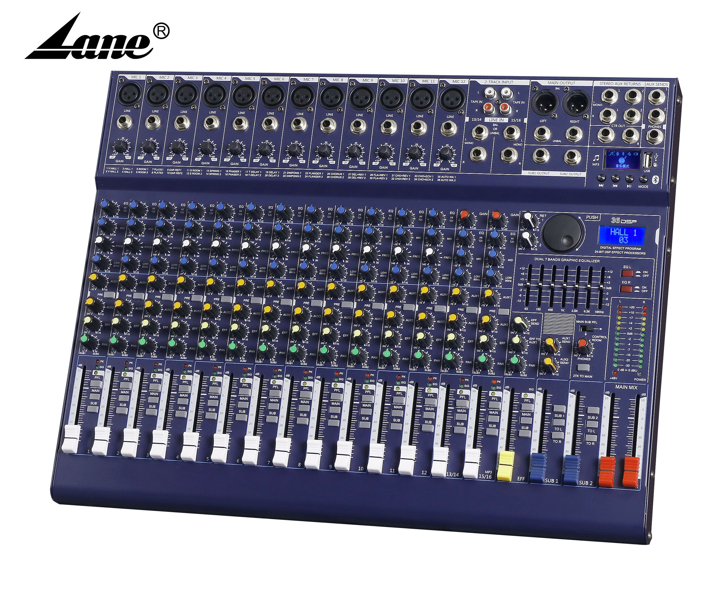 Lane MKX16 канальный звуковой микшер 16 каналов аудио микшер 16 каналов аудио микшер профессиональный