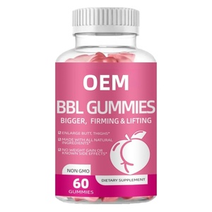 Prezzo all'ingrosso Private Label vegano miglioramento del culo gommoso miglioramento originale Bbl Gummies il vero miglioramento del sedere originale - Product Image 2