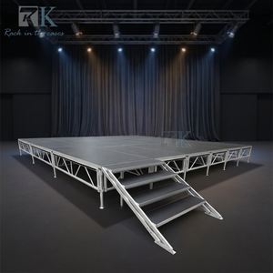 4ft*8ft <b>Platform</b> <b>Stage</b> with Aluminum Adjustable Height <b>Stage</b> <b>Platform</b> for Concerts - Product Image 2