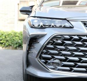 Factory Direct New 2018-2021 Front Bumper Chrome Grille Longlin Carbon Black <b>Paint</b> Screw-On Universal Fitment ABS - Product Image 4