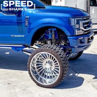 Roues forgées monobloc pour roue arrière, à déport profond et polies, pour Chevrolet Silverado 2500 3500, dimensions 20x10, 22x12, 24x14, entraxes 8x170, 8x180, 8x6.5, 8x165.1
