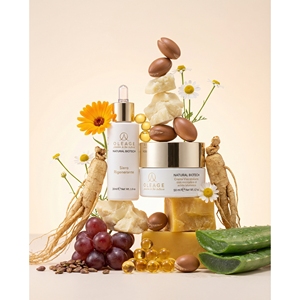 Ensemble crème et sérum pour le visage Oleage Natural Biotech Luxueux, acide hyaluronique 50 ml + 30 ml, soin hydratant pour tous types de peau - Product Image 1
