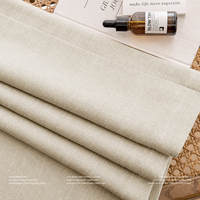 Solution Textile Hôtelière Clé en Main : Rideaux Occultants 100% Lin et Coton à Texture Lourde, Draperie Ondulée pour Projets de Chambres d'Hôtes et Suites
