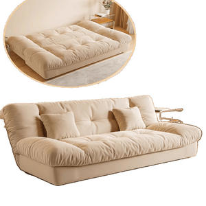 Canapé-lit moderne en tissu beige avec siège inclinable convertible à <span class=keywords><strong>neuf</strong></span> fonctions pour chambre ou salon élégant pour centre commercial - Product Image 5