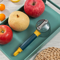 Multifunctionele handmatige keukenopbergdoos voor fruit- en aardappelschillen, ABS+TPR+PC schraper