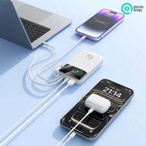 Batterie externe compacte de poche 10000 mAh, charge rapide PD 35W, câbles doubles intégrés, écran numérique pour téléphone et ordinateur portable - Product Image 4
