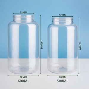 600ml Pet vòng tùy chỉnh nhựa BPA-free sữa dùng một lần chai bán buôn 500ml rõ ràng nhựa tươi chai nước trái cây với mũ - Product Image 6
