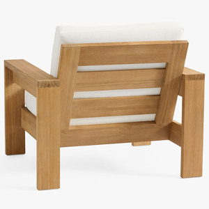 Conjunto de Sofás de Jardín para Exteriores en Madera de Teca Sólida con Cojines para Hoteles, Apartamentos y Exteriores - Licia - Product Image 3