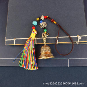 ระฆังทองเหลืองรูปปีศาจทิเบตจี้ขนาดเล็กพร้อมธีมวัดทางศาสนาสำหรับใช้เพื่อความบันเทิงในสวนสำนักงาน - Product Image 3