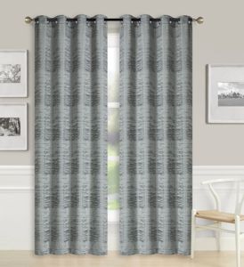 Panel de cortina de ventana con ojal estilo <span class=keywords><strong>Cora</strong></span>, decoración del hogar Premium de poliéster 100% para uso en hoteles, marcos elegantes - Product Image 5