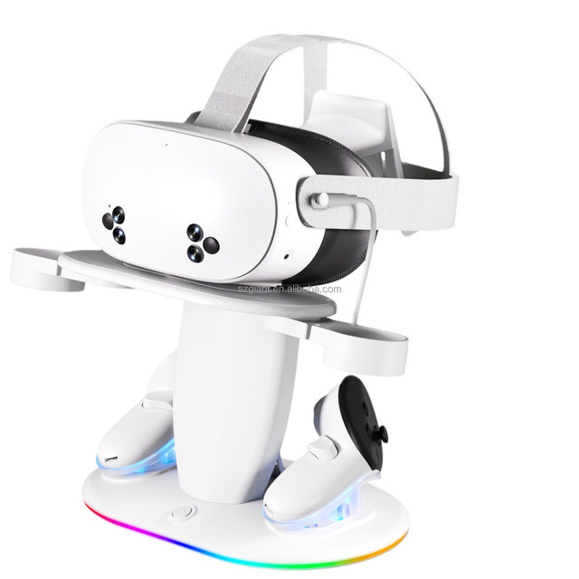 Q16 Fast Charging Station Compatible with for Meta Quest 3S Charging Dock VR Accessories Glasses Headset Controller Charger