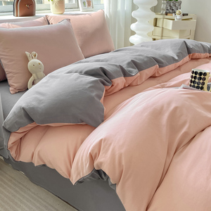 Siêu Vua Kích thước tinh khiết bông sateen <span class=keywords><strong>Comforter</strong></span> thiết lập Chất lượng cao màu sắc rắn 300tc tất cả các mùa 4-Piece bao gồm trang bị tấm - Product Image 2